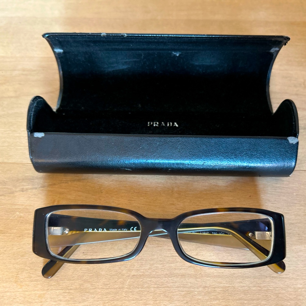 Prada tortoise eyeglasses
